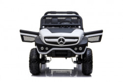 Terenski Mercedes Unimog za DVA deteta na akumulator - beli - Img 5