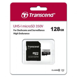 Transcend 128GB microSD w/ adapter U1, high endurance microSDXC 350V, read/write 95/45 MB/s memorijska kartica ( TS128GUSD350V )  - Img 3