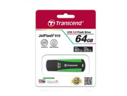 Transcend USB 64 GB, JetFlash 810, USB3.0 Rugged, Black/Green ( TS64GJF810 ) - Img 2