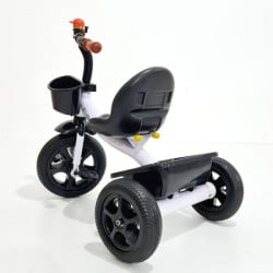 Tricikl Euro za decu sa mekim gumama - Beli - Img 4