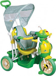 Tricikl za decu pčela model 402 zeleni + mekano sedište dodatak
