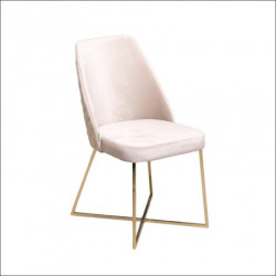 Trpezarijska stolica VIP Krem/Gold noge 470x500x920 mm ( 775-094 ) - Img 2