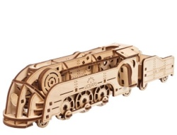 Ugears 3d mehanička puzzla - MINI LOKOMOTIVA ( 7136)-5