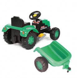 Uj toys traktor sa prikolicom 6V zeleni ( 309666 ) - Img 1
