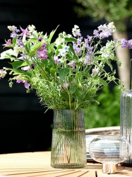 Vase fi 13xH20cm grey -3