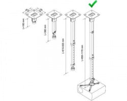 VEGA CM 25-1170 plafonski nosač za projektor