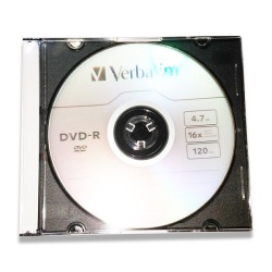 Verbatim 43808 DVD-R 4.7GB 16X slim case bez kartončića ( 5516SX/Z )-1