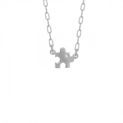 Victoria Cruz areca puzzle ženski lančić sa swarovski belim kristalom ( a3822-07hg ) - Img 1