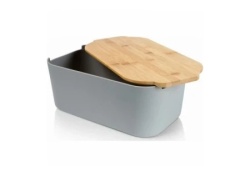 Vilde 259302 - Kutija za hleb 33 x 18,5 x 12 cm - Siva