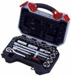 Womax ključ nasadni sa račnom 1/4" 1/2" SET 25 kom  ( 0545605 )-1