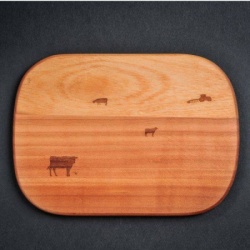 Wood holz daska 210x140x9mm sa motivom krave ( 31500 ) trešnja