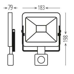 XLed 155432 50W LED reflektor sa PIR senzorom,ventil,6500K,4270Lm,AC220-240V M.No12002760-1-b -2