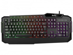 Xwave tastatura gejmerska multimedijalna sa RGB pozadinskim osvetljenjem crna,USA slova ( XL 02 ) - Img 1