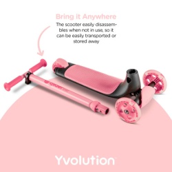 Yvolution yglider kiwi  trotinet rozi  ( 101260 )-6