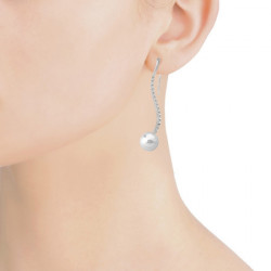 Ženske majorica solfeo bele biserne srebrne mindjuše 10 mm ( 15573.01.2 000.010.1 ) - Img 4