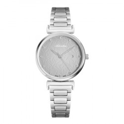 Ženski adriatica essence srebrni sivi elegantni ručni sat sa srebrnim metalnim kaišem ( a3738.5147q ) - Img 4