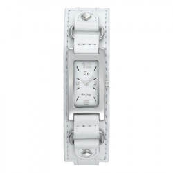 Ženski girl only beli modni kvadratni ručni sat sa belim kožnim kaišem ( 696369 ) - Img 4