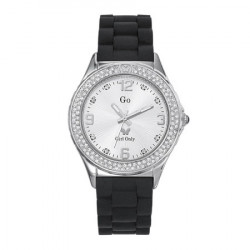 Ženski girl only cristaux beli modni ručni sat sa crnim gumenim kaišem ( 697839 ) - Img 4