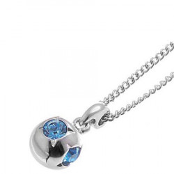 Ženski oliver weber blue eye aquamarine lančić sa swarovski plavim kristalima ( 11028 ) - Img 1