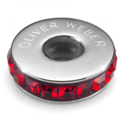 Ženski oliver weber stopper steel siam privezak sa swarovski crvenim kristalom za narukvicu ( 56008.208 ) - Img 4