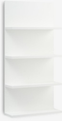 Zidna polica sa 4 police bela