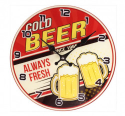 Zidni sat Cold Beer R30cm ( 203359 )