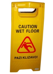 Znak Upozorenja - PAZI KLIZAVO / CAUTION WET FLOOR ( C01-AF03042 )