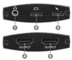 A-CM-HDMIF2-01 Gembird USB-C to dual HDMI adapter, 4K 60Hz, black - Img 3