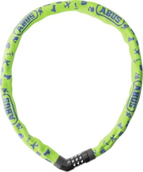 Abus brava steel-o-chain 4804c/75,lime symbols ( 87498 )