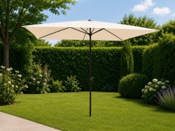 Aluminijumski suncobran 250 x 250 cm bež - bez postolja