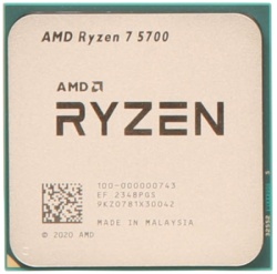 AMD Ryzen 7 5700 8C/16T, 3.70-4.60GHz 100-000000743 Tray CPU AM4