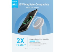 Anker MagGo Bežični punjač beli -6
