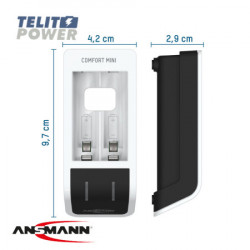 Ansmann NiMH / NiCd punjač baterija comfort mini sa 2 punjive AA/2100mAh baterije ( 3333 ) - Img 5