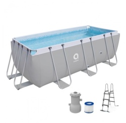 Avenli Porodični bazen 400x200x99 SET sa merdevinama, pumpom, čeličnom konstrukcijom - Img 2