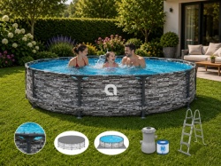 Avenli Stone Frame plus bazen 360x100 sa Merdevinama i pumpom