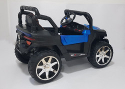 BAGI BJ-5900 - Dečiji Auto na akumulator sa kožnim sedištem i mekim gumama - funkcija ljuljanja - Plavi - Img 4