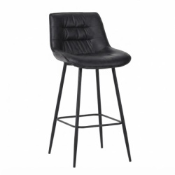 Barska stolica Valeta Crna/Noge crne mat ( 776-069 )