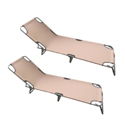 Baštenska ležaljka sklopiva kapućino 712000K-2 kom