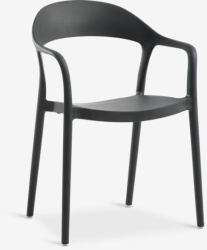Baštenska stolica tamno siva