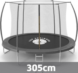 Baštenska trambolina 305cm Top Springen Sport Line SL305SIL sa unutrašnjom mrežicom i merdevinama