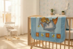 Bebi ćebe Sweet Winnie -100x120cm Blue color ( VLK000363-sweetwinieblue )