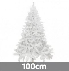 Bela novogodišnja jelka 100 cm - Img 1