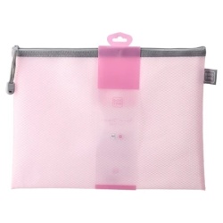 Biro Time zippit mesh l fascikla sa zipom 32.5x24cm roze ( 480361 )