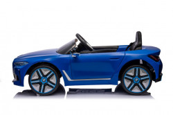BMW i4 Dečiji Auto na akumulator sa kožnim sedištem i mekim gumama - Plavi - Img 13