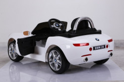 BMW Z8 2018 Licencirani auto za decu na akumulator sa kožnim sedištima i mekim gumama Beli - Img 7