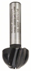 Bosch Glodalo za poluokrugle kanale 8 mm, R1 10 mm, D 20 mm, L 12,4 mm, G 46 mm ( 2608628370 )