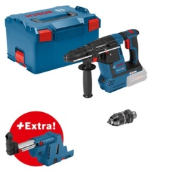 Bosch hamer bušilica GBH 18V-26 F Solo bez baterije i punjača + adapter za usisavanje GDE 18V-16 u L-Boxx 238 ( 061191000K )