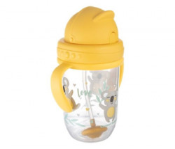 Canpol babies non-spill sportska solja sa slamcicom (teg) 270ml 56/606 exotic yellow ( 56/606_yel )  - Img 3