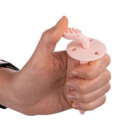 Canpol babies silikonska cetkica sa glodalicom za negu desni i zubica51/500 - pink ( 51/500_pin ) - Img 2