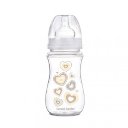 Canpol baby flašica široki vrat antikolik 35/217 Eeasy start - newborn baby 240ml beige ( 35/217_bei )-1